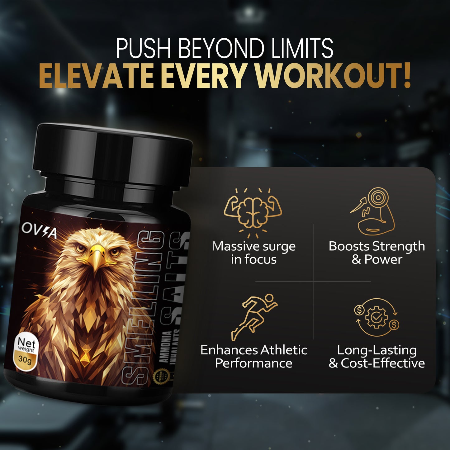 Smelling Salts Wake up – Joe Rogan - Athletic Smelling Salt Powerlifting - Strong Ammonia Inhalants for Fainting